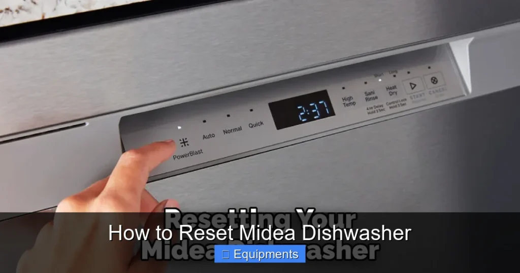 How to Reset Midea Dishwasher
