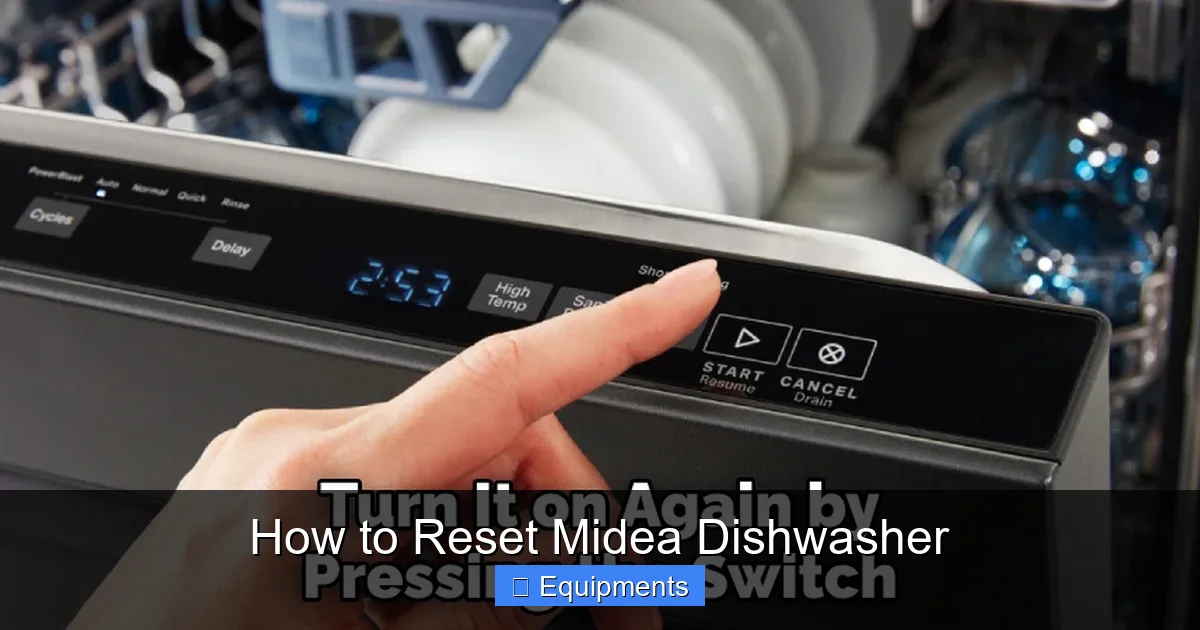 How to Reset Midea Dishwasher