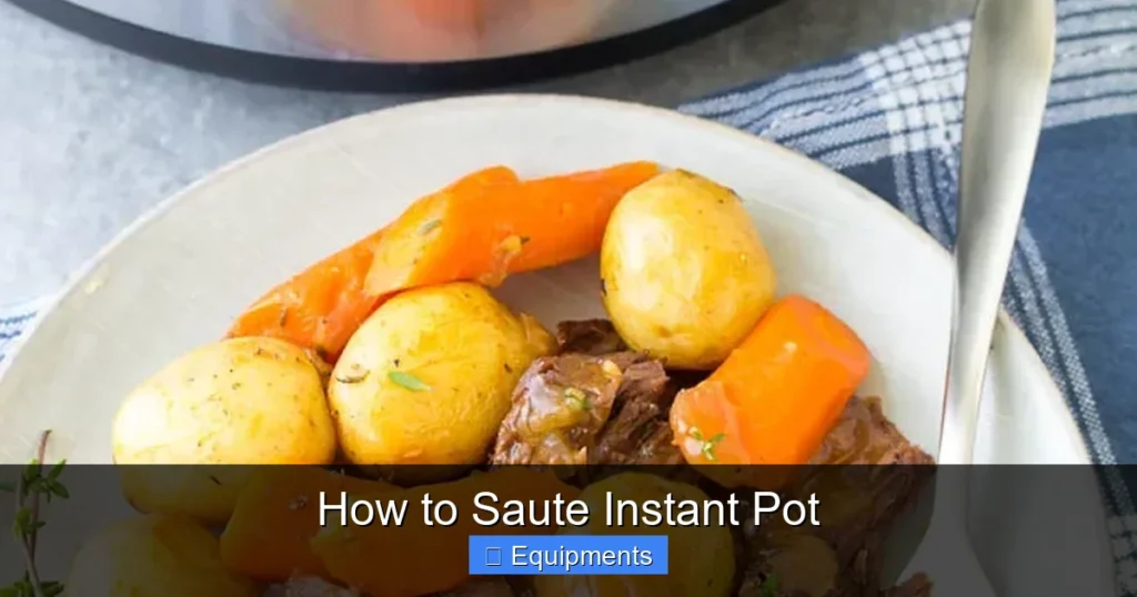 How to Saute Instant Pot
