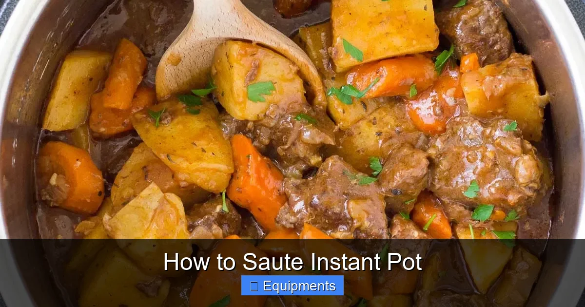 How to Saute Instant Pot