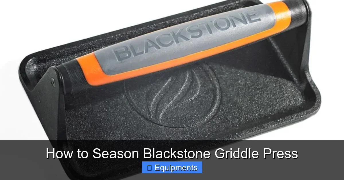 How to Season Blackstone Griddle Press