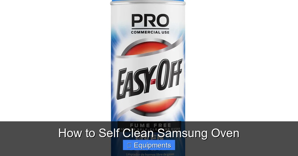 How to Self Clean Samsung Oven