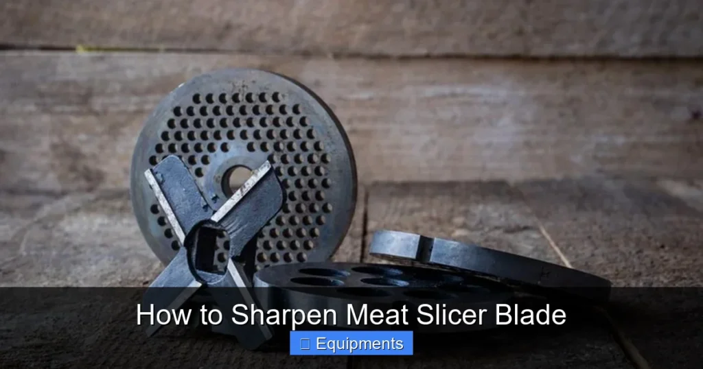 How to Sharpen Meat Slicer Blade