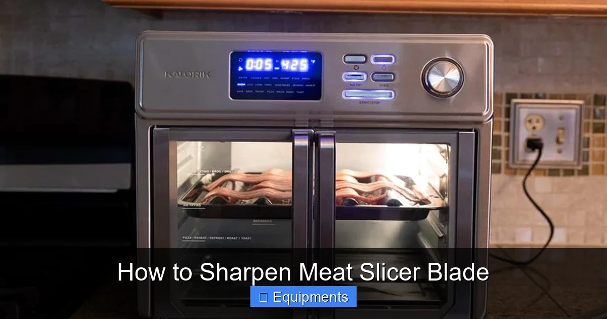 How to Sharpen Meat Slicer Blade