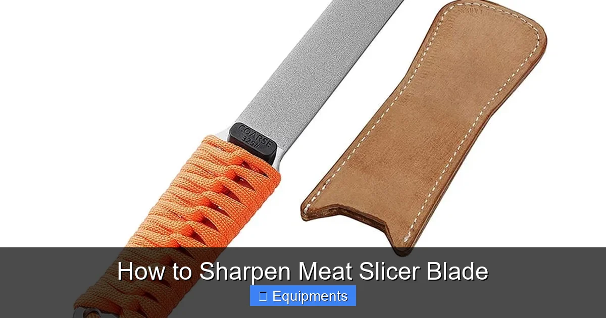 How to Sharpen Meat Slicer Blade