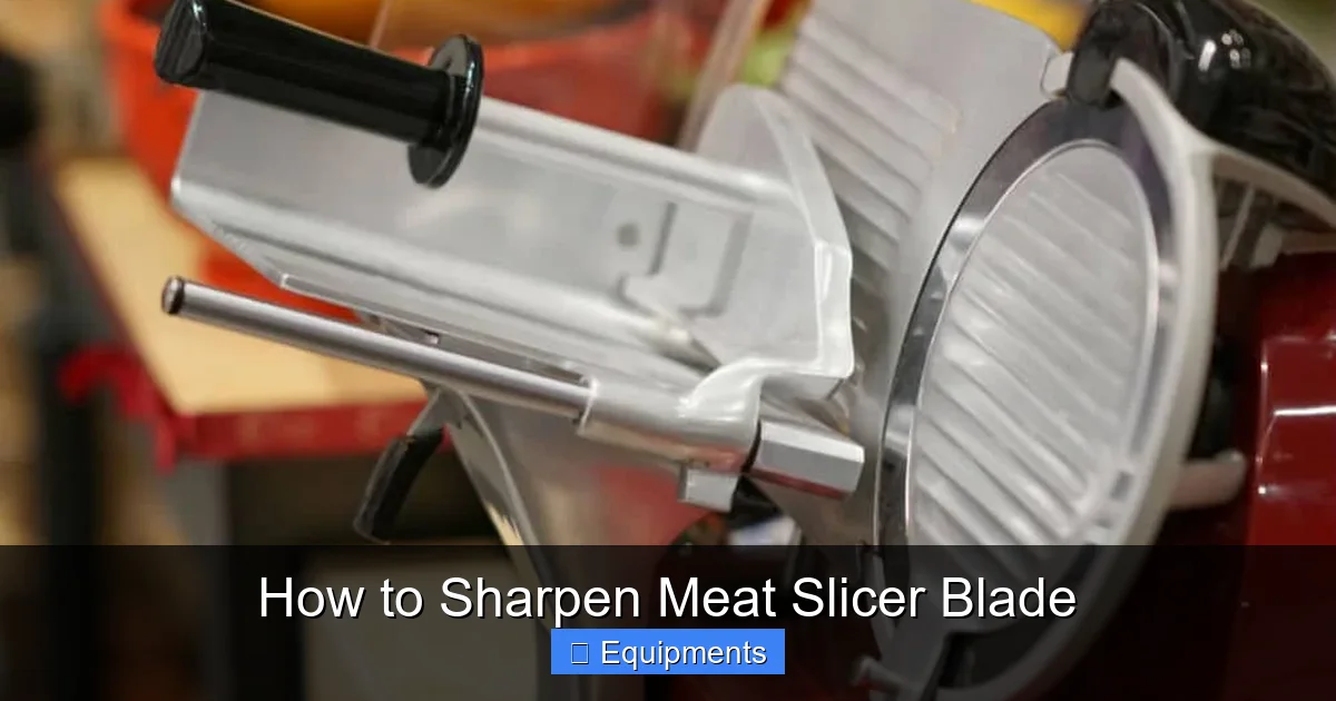 How to Sharpen Meat Slicer Blade