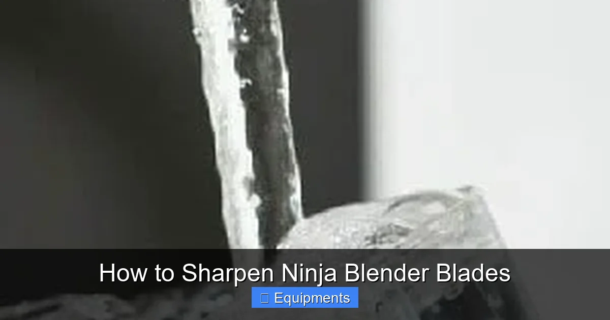 How to Sharpen Ninja Blender Blades