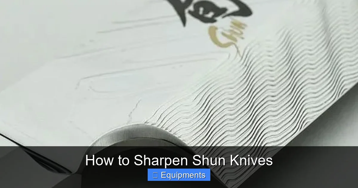 How to Sharpen Shun Knives