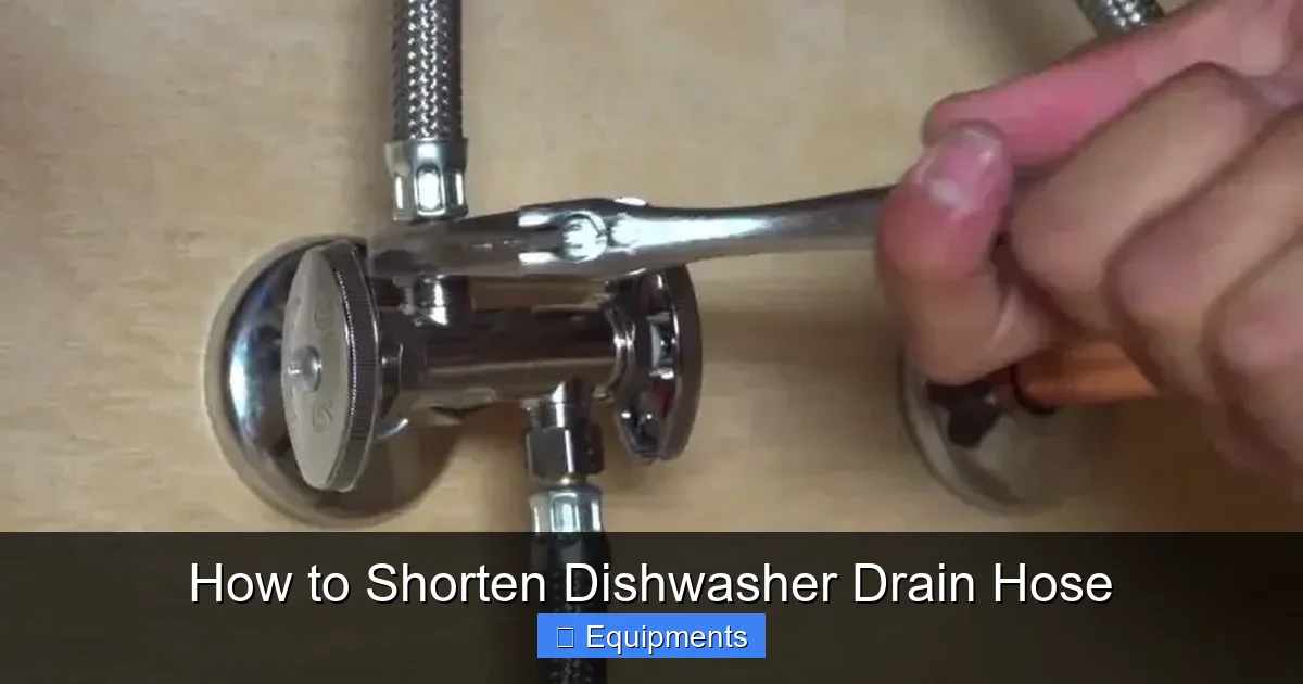 How to Shorten Dishwasher Drain Hose