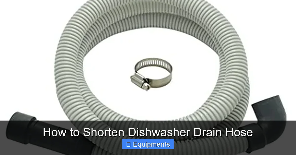 How to Shorten Dishwasher Drain Hose