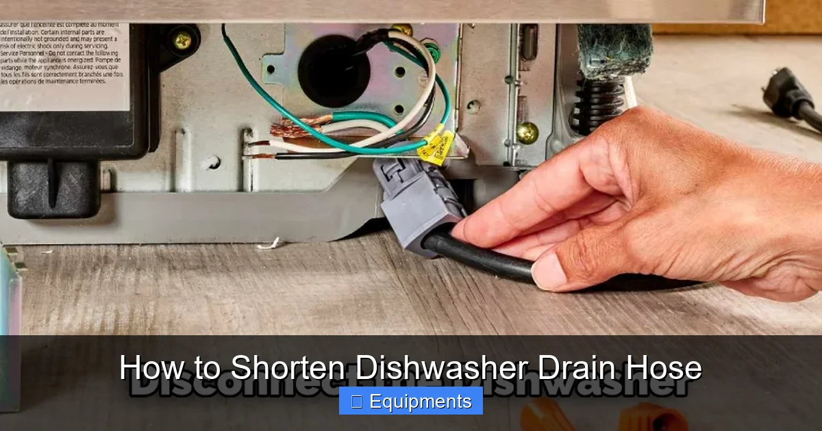 How to Shorten Dishwasher Drain Hose
