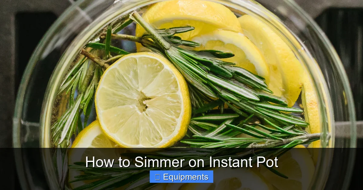 How to Simmer on Instant Pot