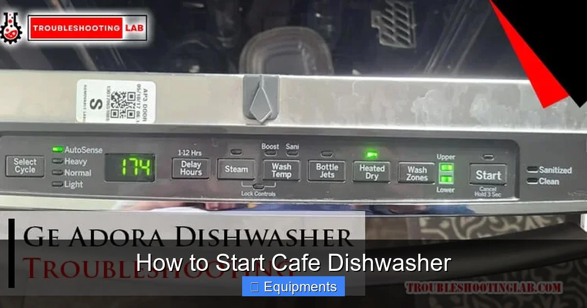 How to Start Cafe Dishwasher