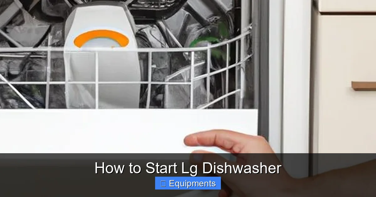 How to Start Lg Dishwasher
