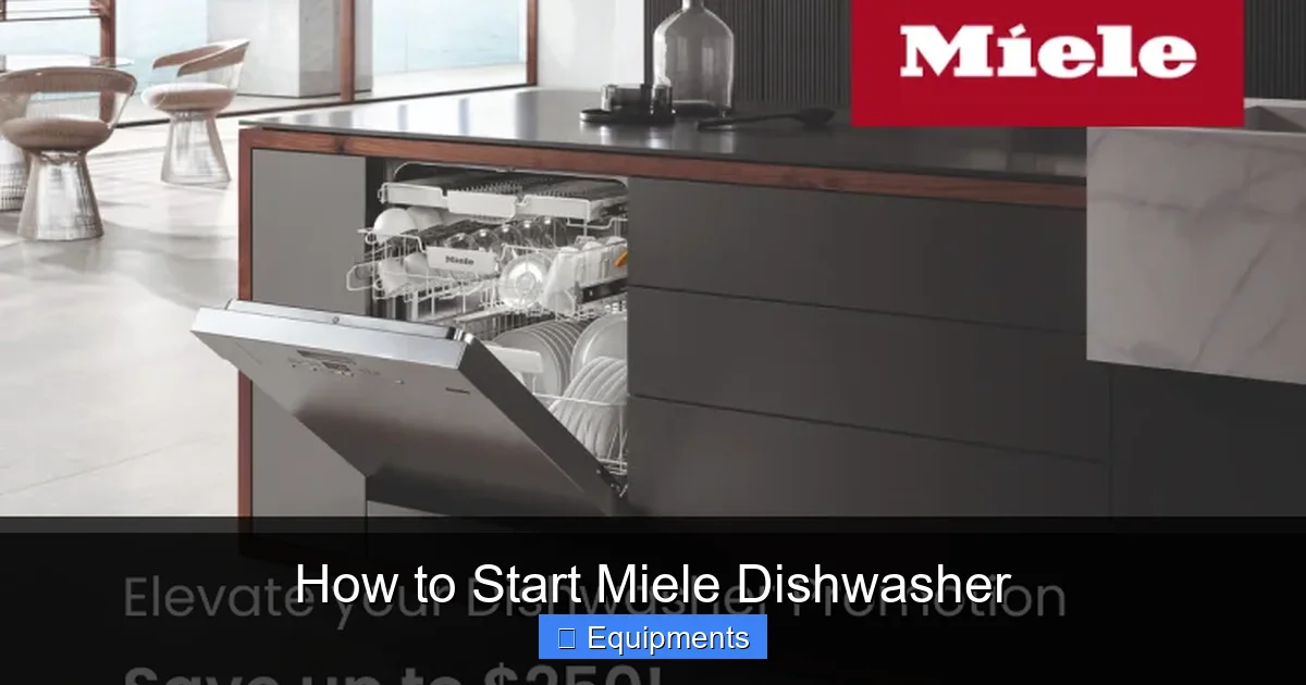 How to Start Miele Dishwasher
