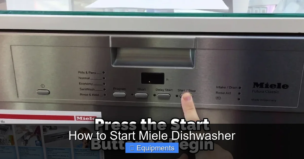 How to Start Miele Dishwasher