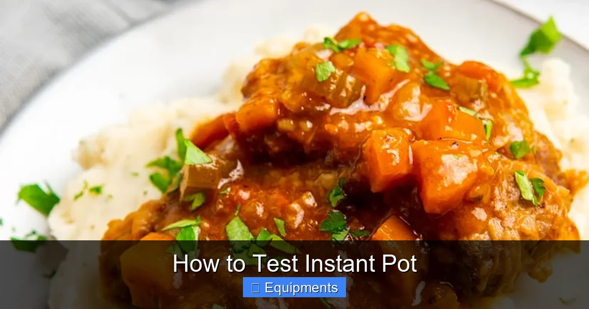 How to Test Instant Pot
