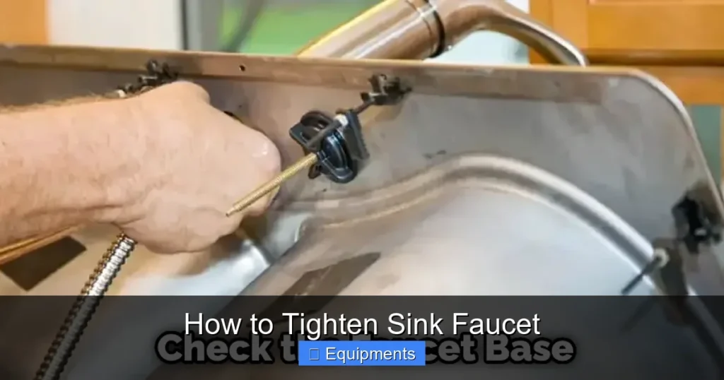How to Tighten Sink Faucet