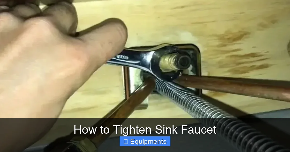 How to Tighten Sink Faucet