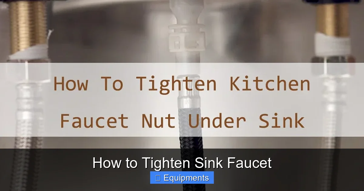 How to Tighten Sink Faucet