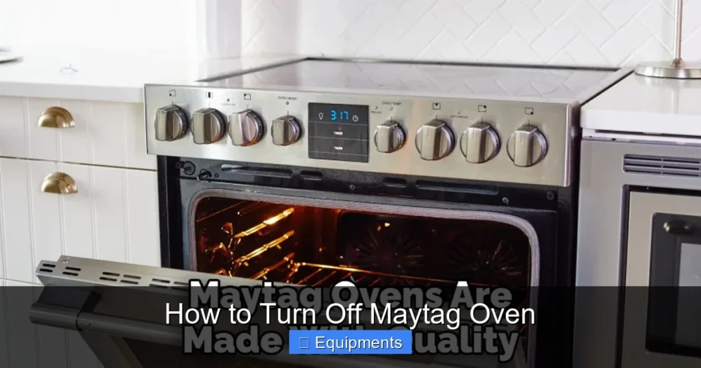 How to Turn Off Maytag Oven