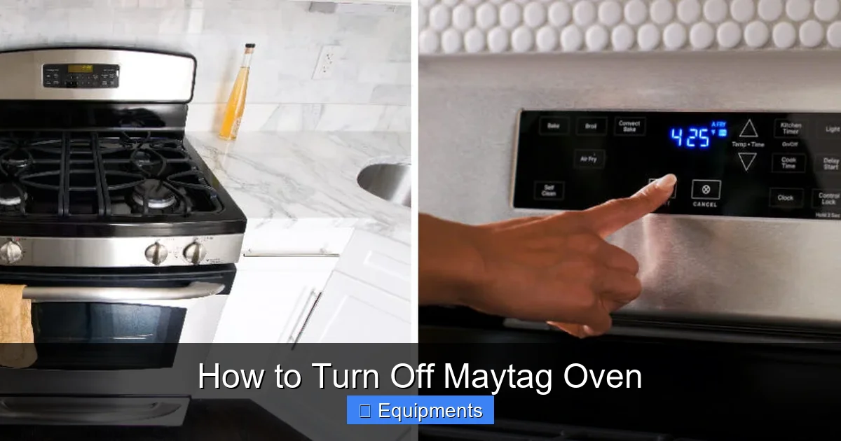 How to Turn Off Maytag Oven