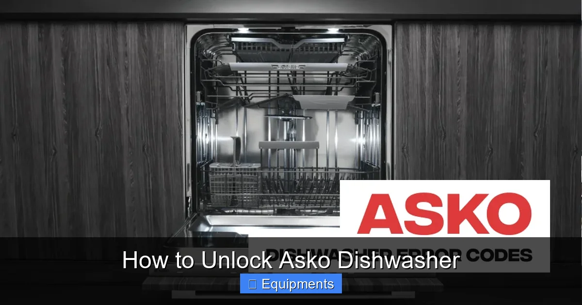 How to Unlock Asko Dishwasher