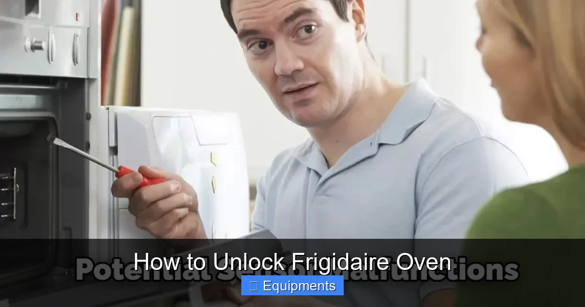 How to Unlock Frigidaire Oven