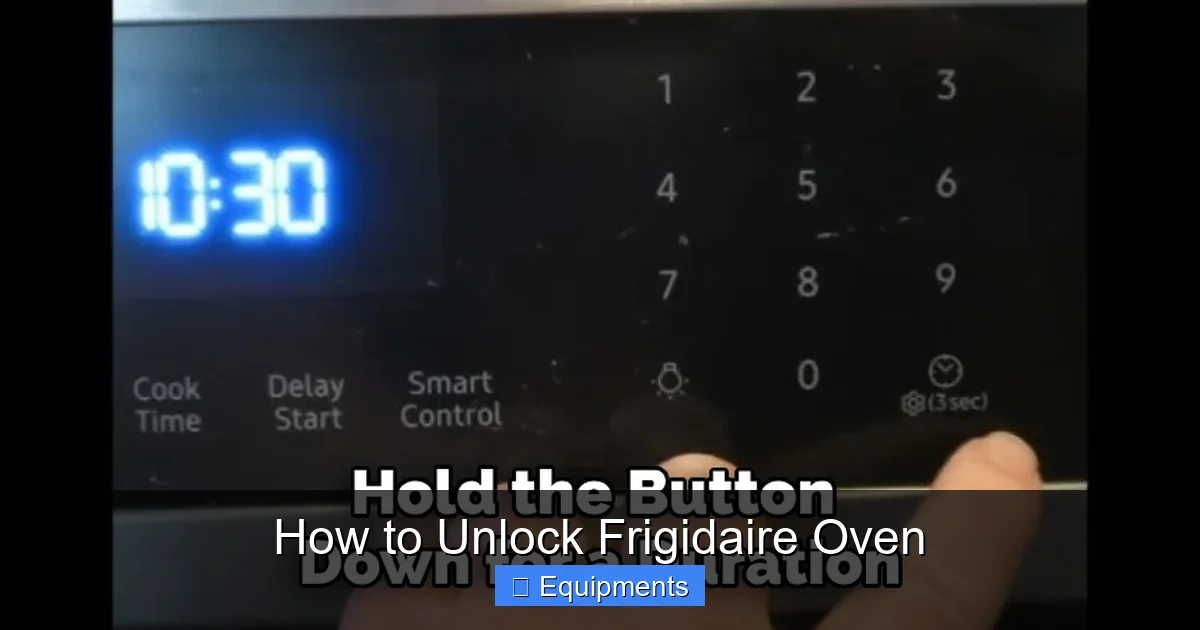 How to Unlock Frigidaire Oven
