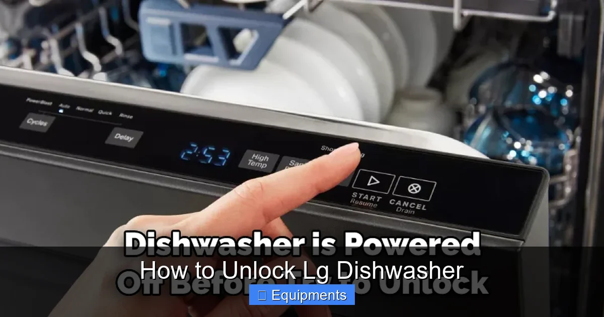 How to Unlock Lg Dishwasher