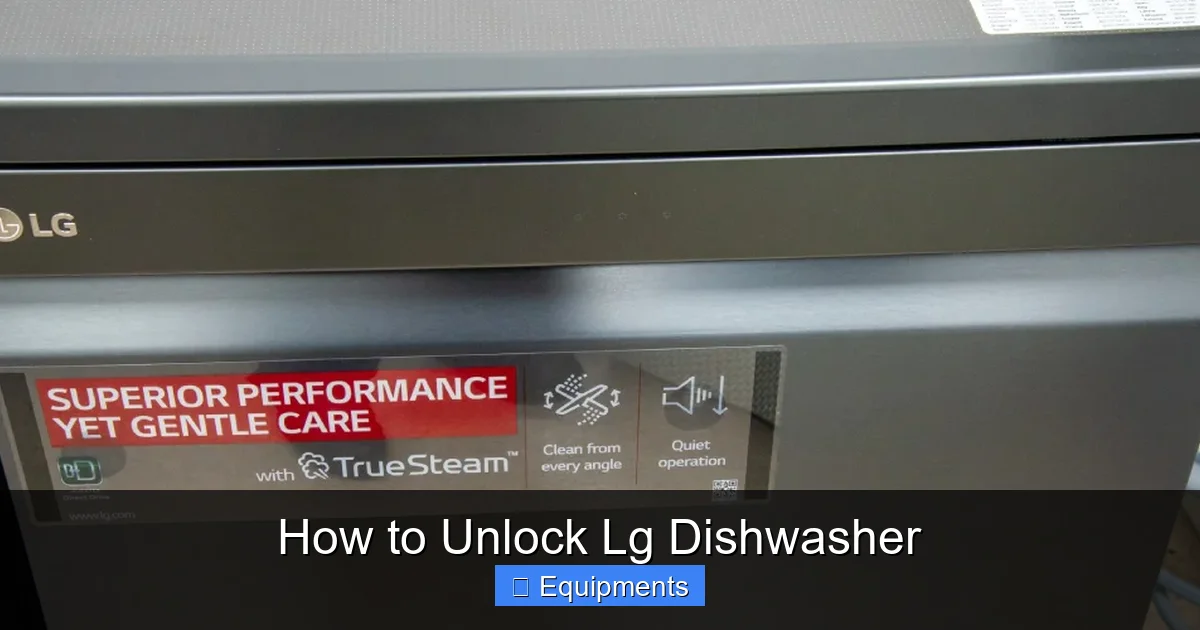 How to Unlock Lg Dishwasher