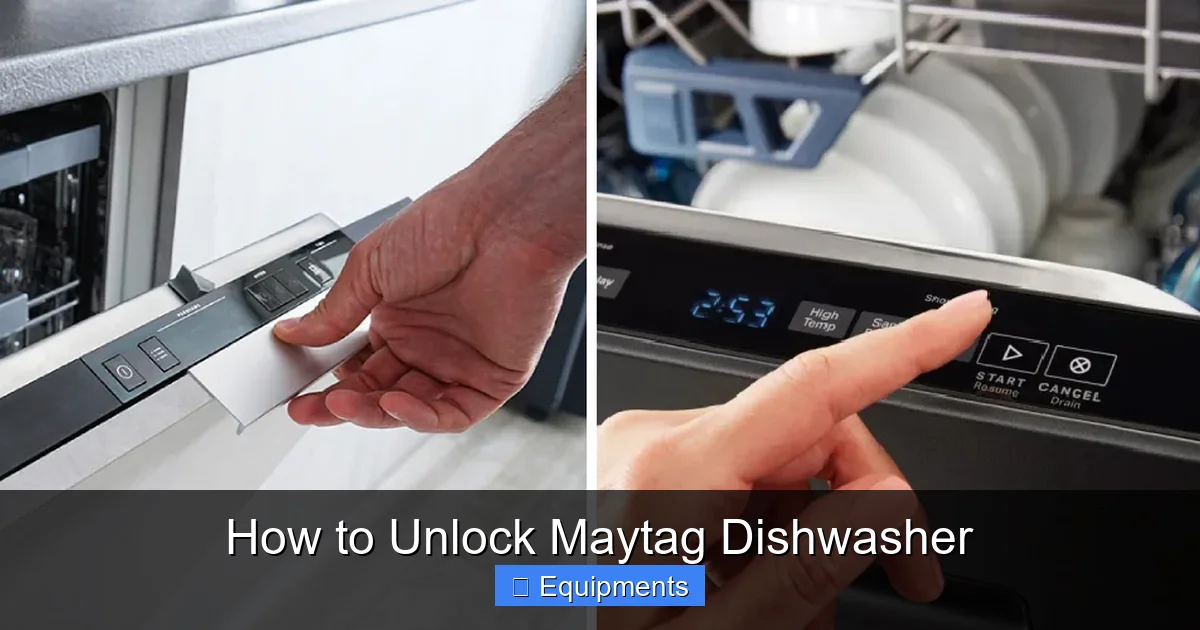 How to Unlock Maytag Dishwasher