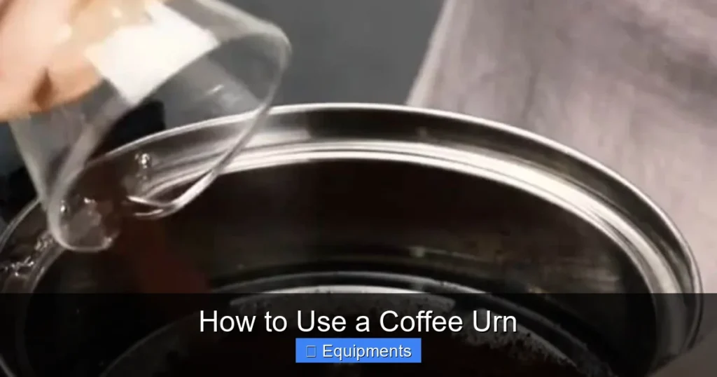 How to Use a Coffee Urn