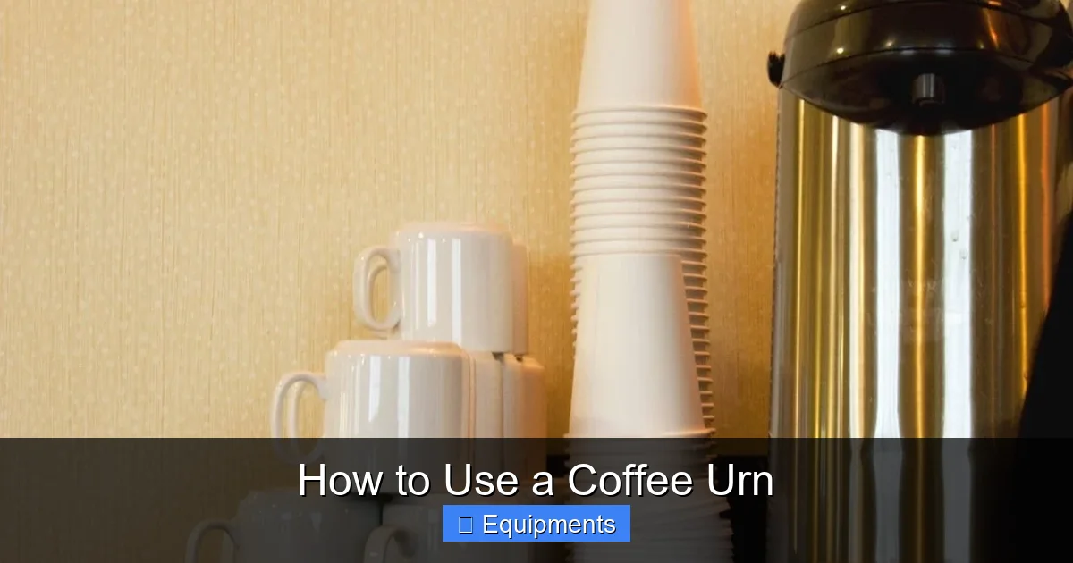 How to Use a Coffee Urn