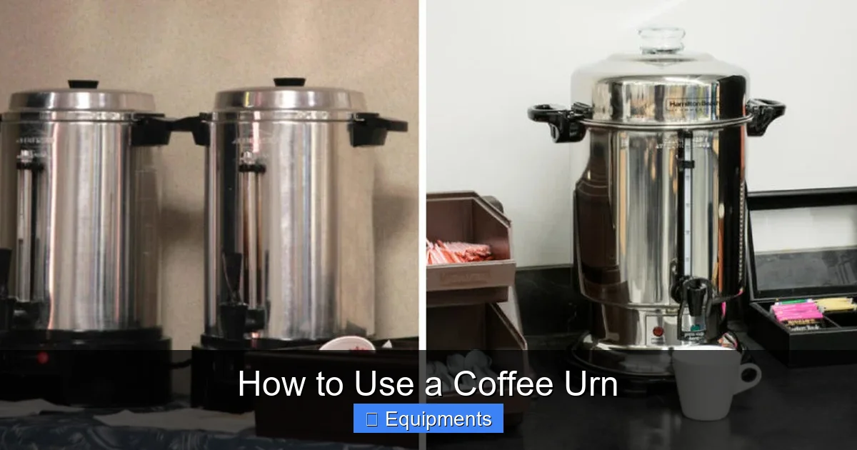 How to Use a Coffee Urn