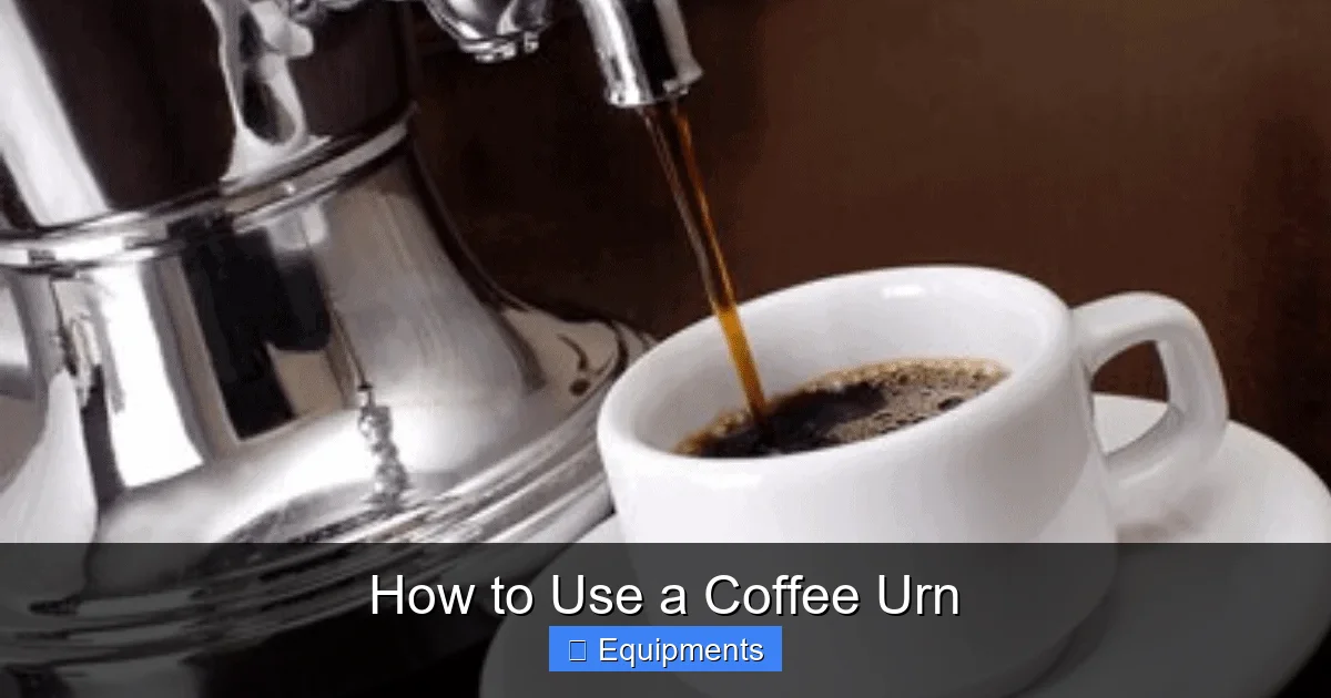 How to Use a Coffee Urn