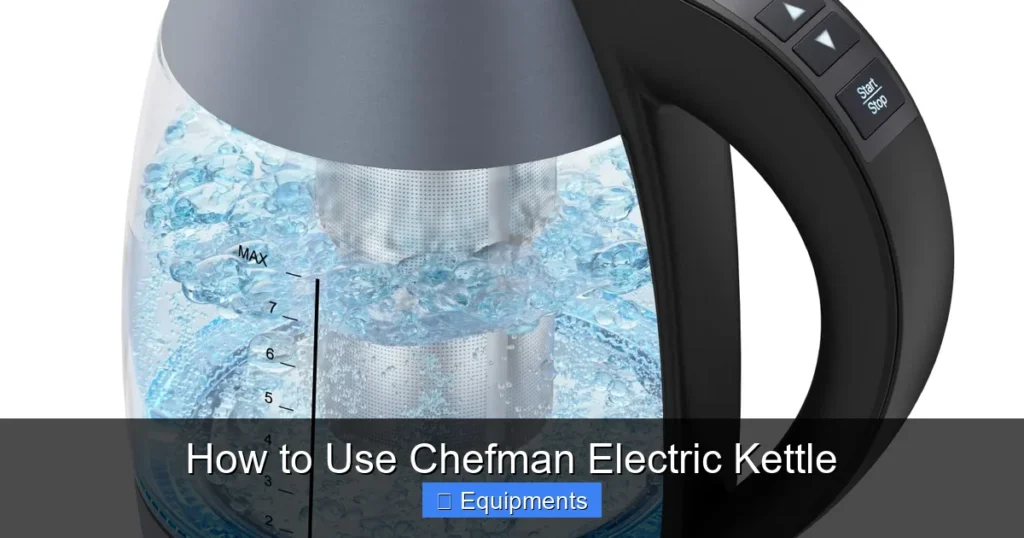 How to Use Chefman Electric Kettle