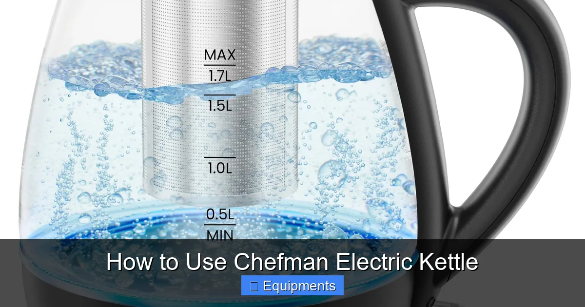 How to Use Chefman Electric Kettle