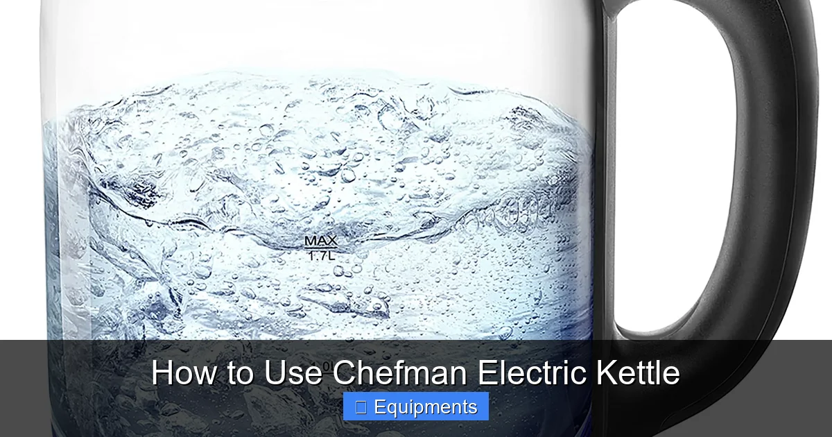 How to Use Chefman Electric Kettle