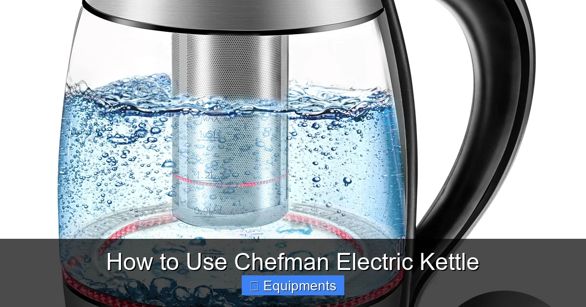 How to Use Chefman Electric Kettle