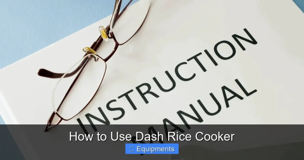 How to Use Dash Rice Cooker