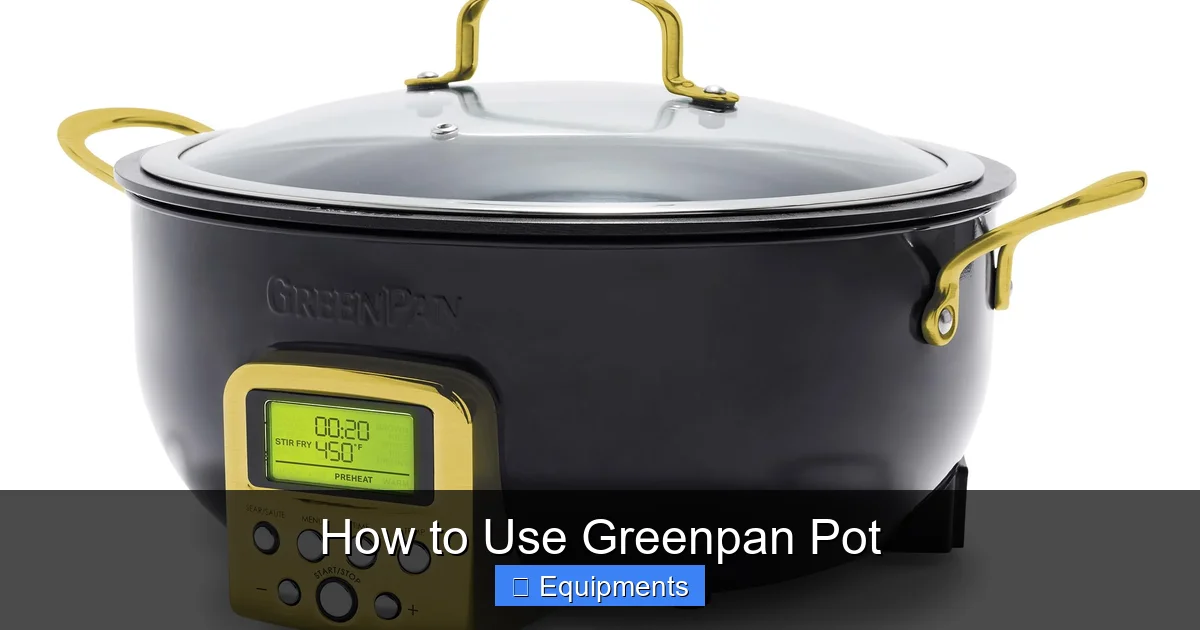 How to Use Greenpan Pot