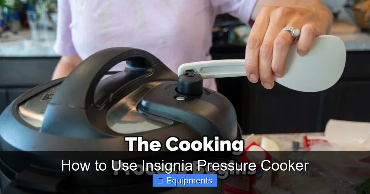 How to Use Insignia Pressure Cooker