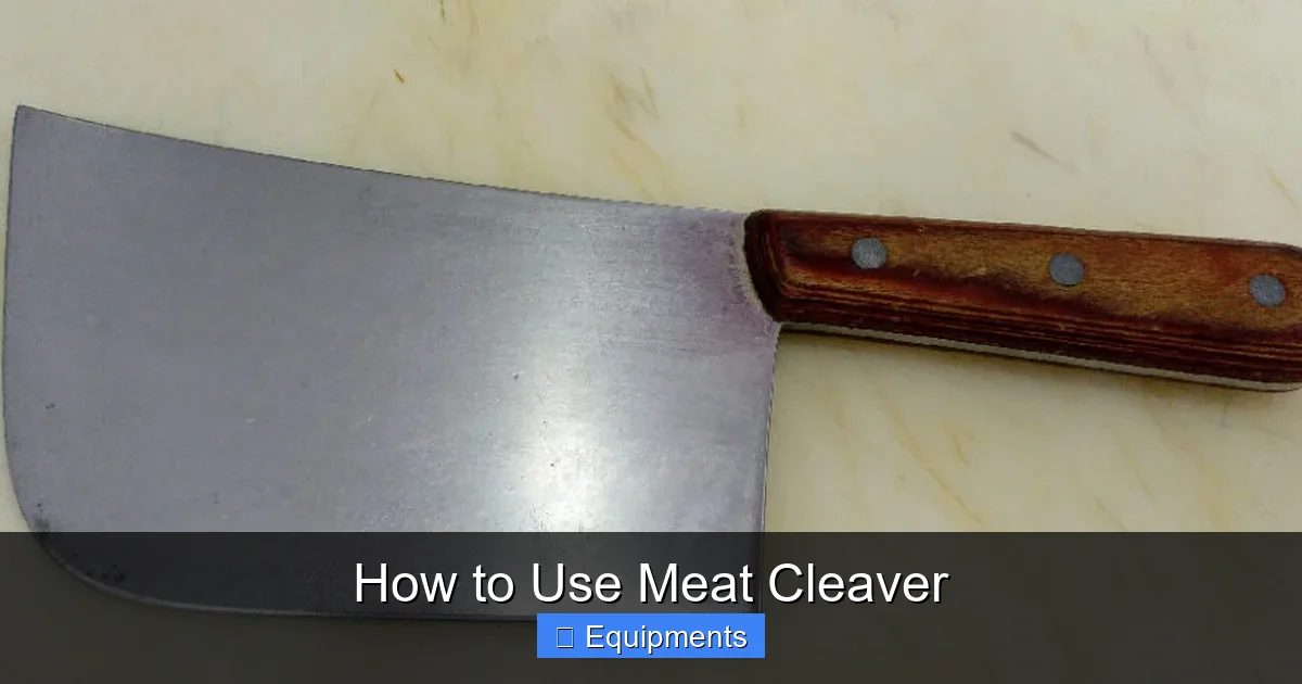How to Use Meat Cleaver
