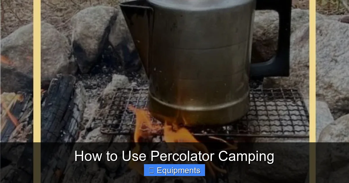 How to Use Percolator Camping