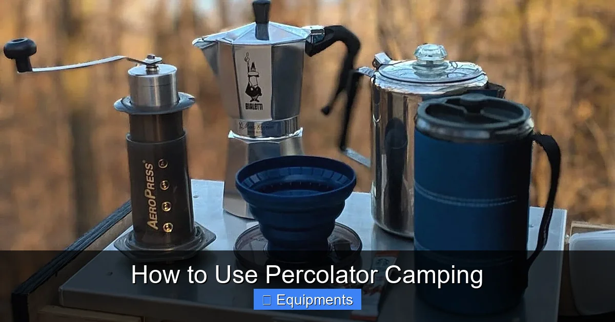 How to Use Percolator Camping