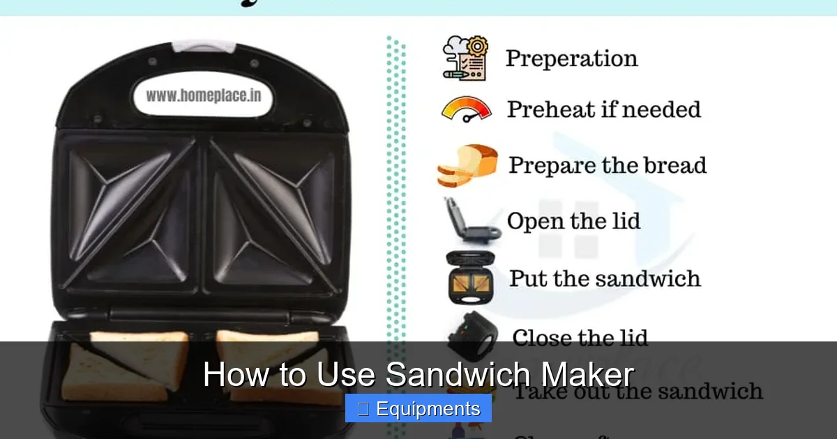 How to Use Sandwich Maker