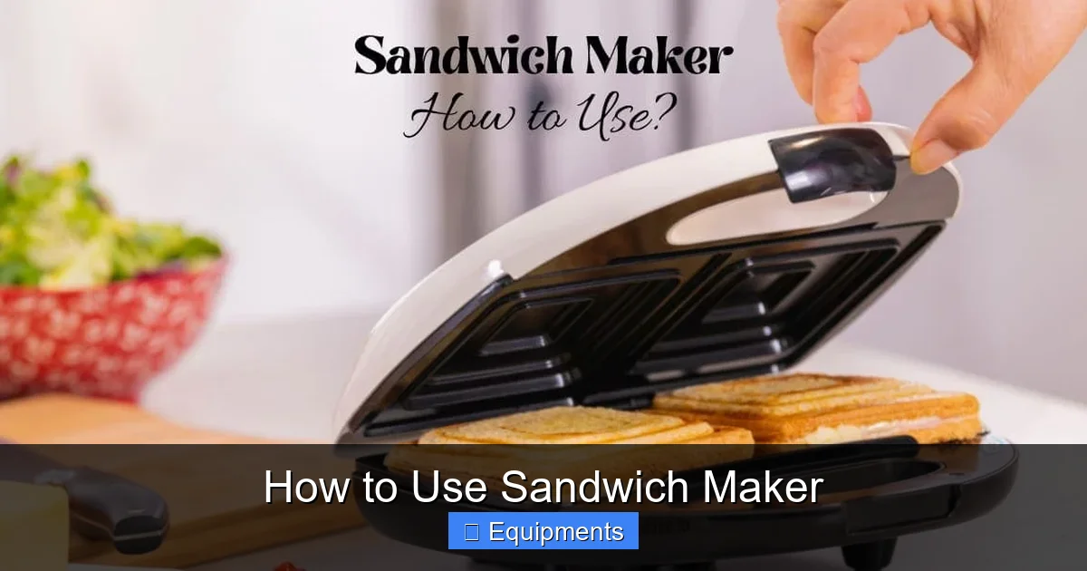 How to Use Sandwich Maker