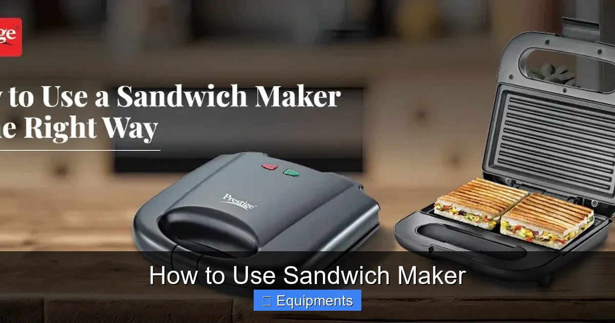 How to Use Sandwich Maker