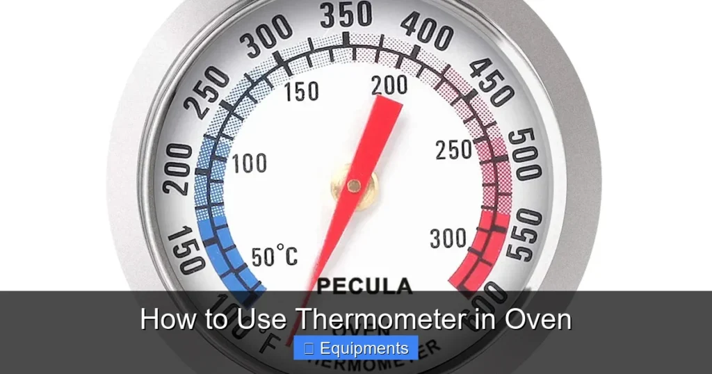 How to Use Thermometer in Oven